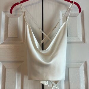 Garage Satin Cowl Neck Top